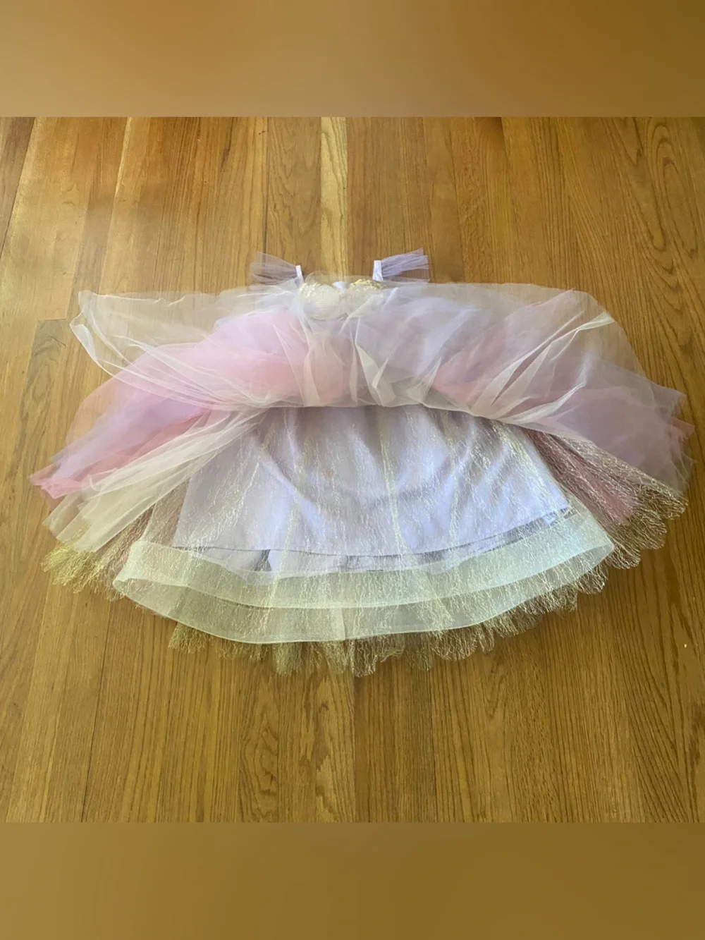 Pottery Barn Kids Pink and Gold Tulle Butterfly Costume